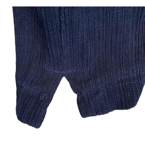 CHICO'S Travelers Size 1 REG Black Rib Knit pull on elastic waist Pants US M - Picture 3 of 4